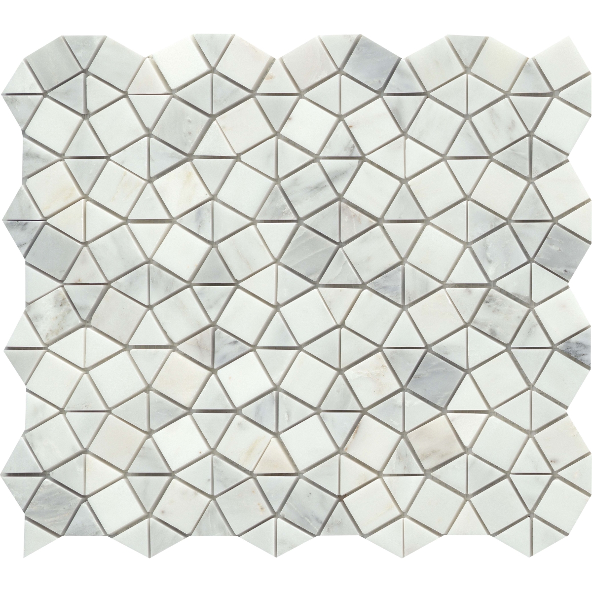 Marble Polished Geometric Pattern Mosaic